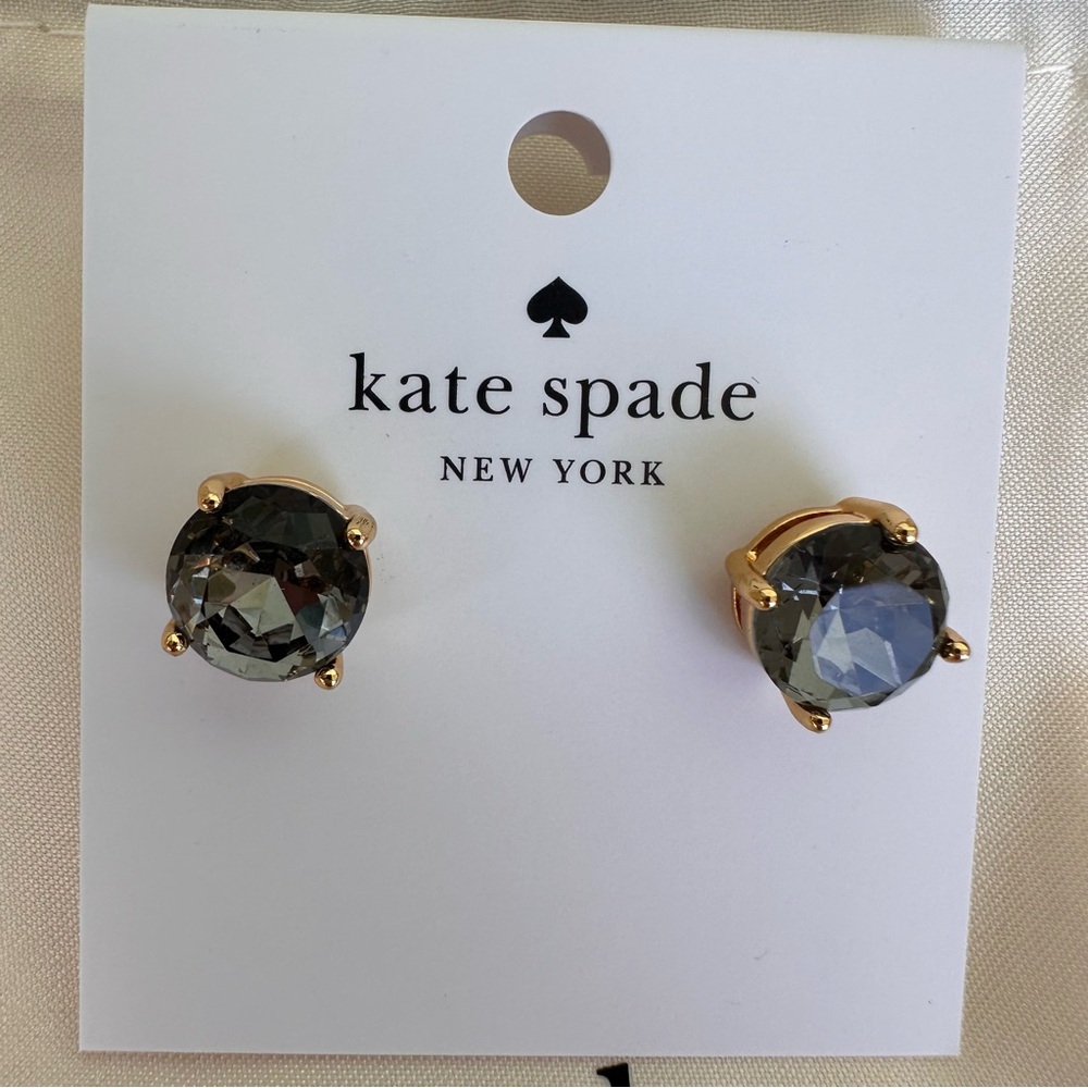 Kate Spade NWT Black Gum Drop Earrings - Picture 5 of 6